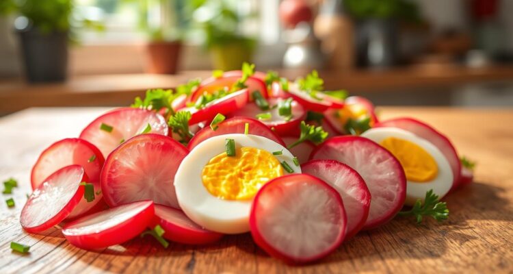 Sałatka z rzodkiewki i jajka
